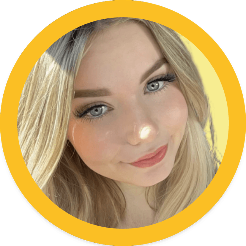 Circular text around profile picture